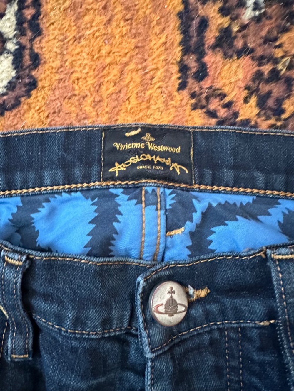 Vivienne Westwood Men's Indigo Straight Jeans - Picture 3 of 9